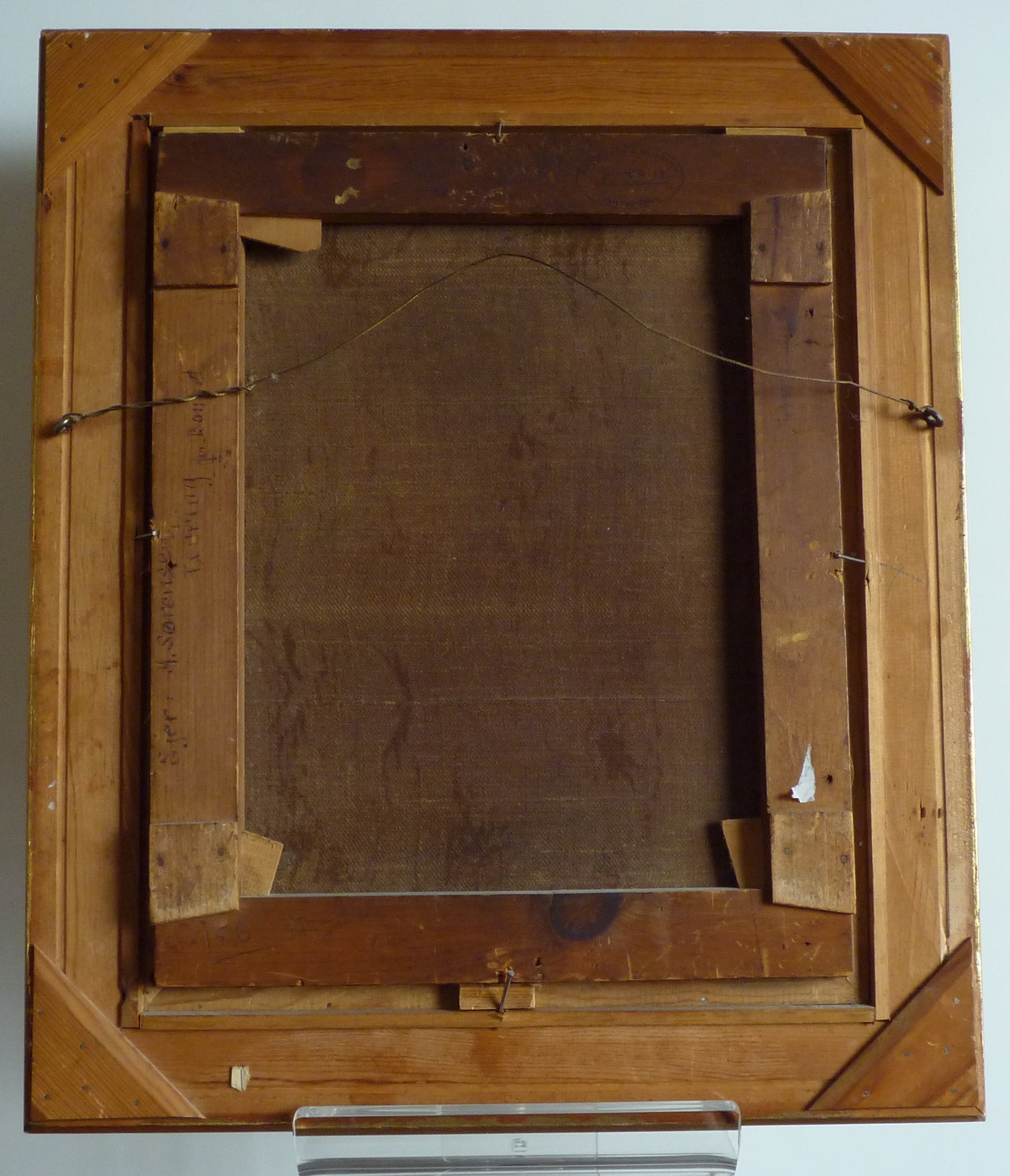 Etude académique, buste d'homme barbu, tableau, huile sur toile, attribué à F. A. Bonnet