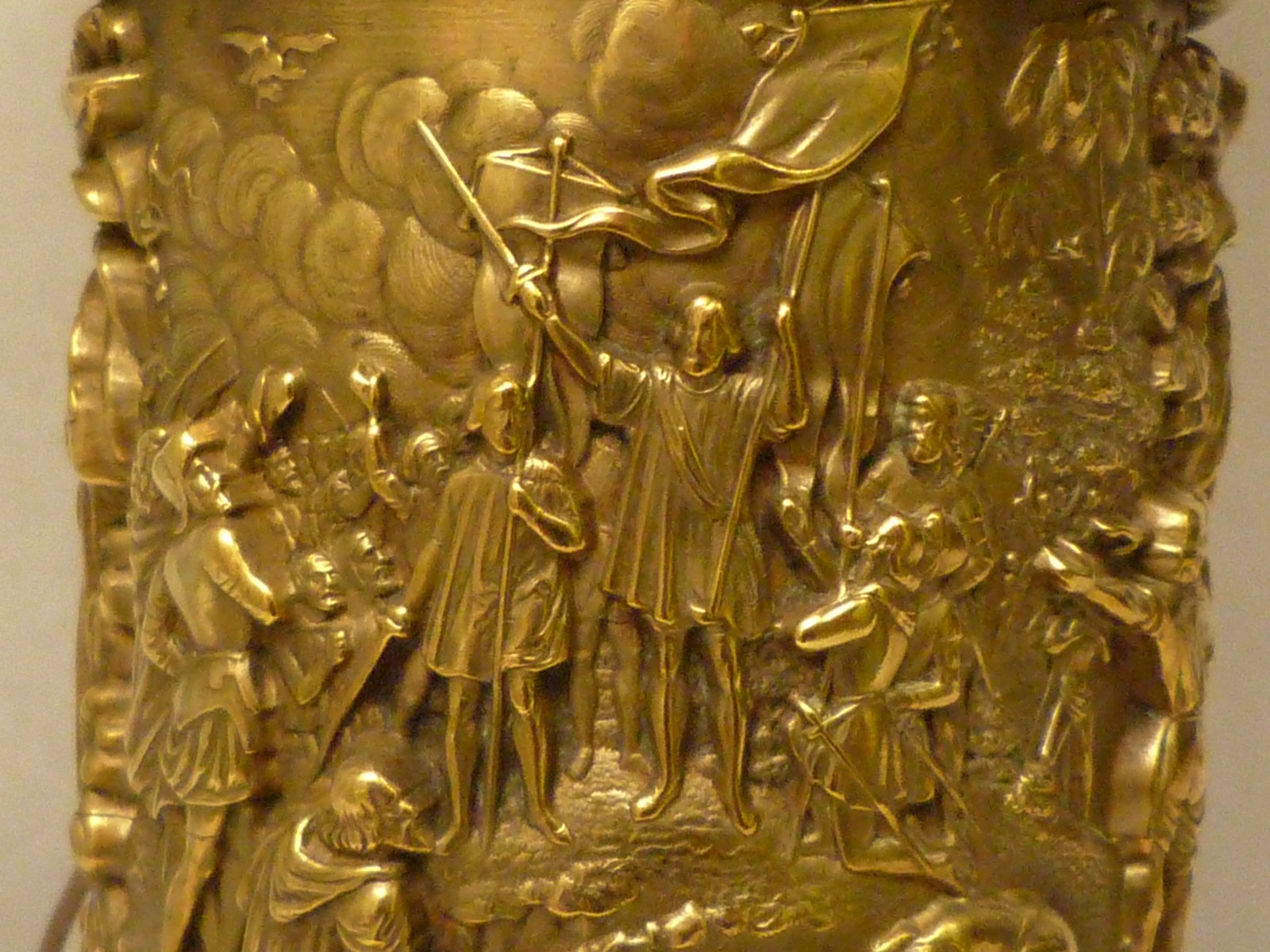 Lampe à pétrole laiton avec opaline XIXe