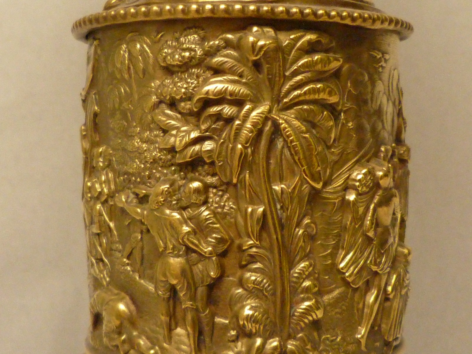 Lampe à pétrole laiton avec opaline XIXe